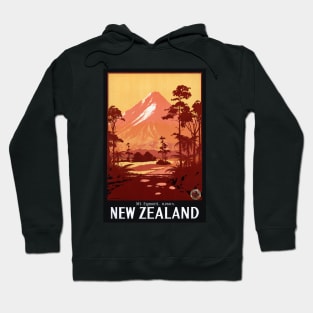 Mt. Egmont New Zealand Vintage Poster 1934 Hoodie